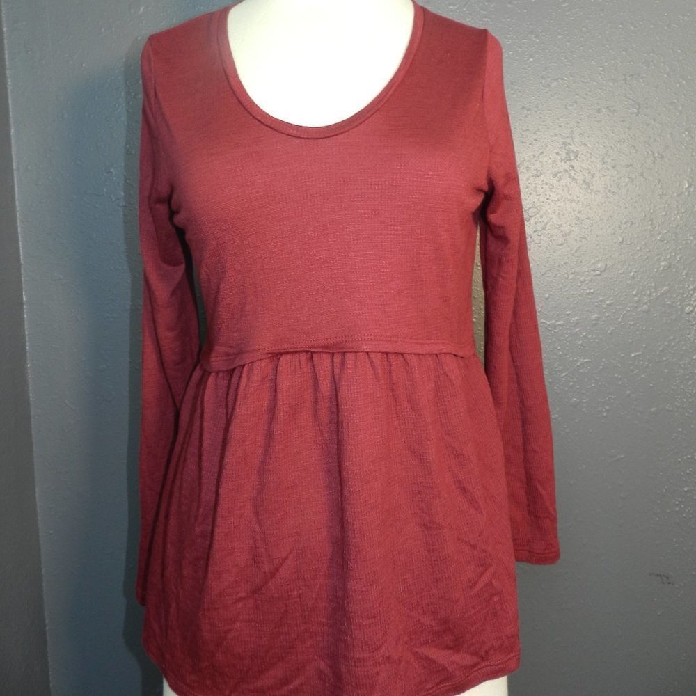 Womens Maroon Matilda Jane Blouse Size S